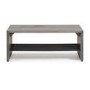 Solid Grey Wood Shoe Storage Bench - Foster