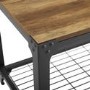 Brown Wood Shoe Storage Bench -  Foster