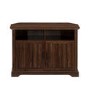 Walnut Corner TV Unit with Storage -  TVs up to 50" - Foster