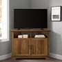 Reclaimed Wood Corner TV Unit with Storage - TVs up to 50" - Foster