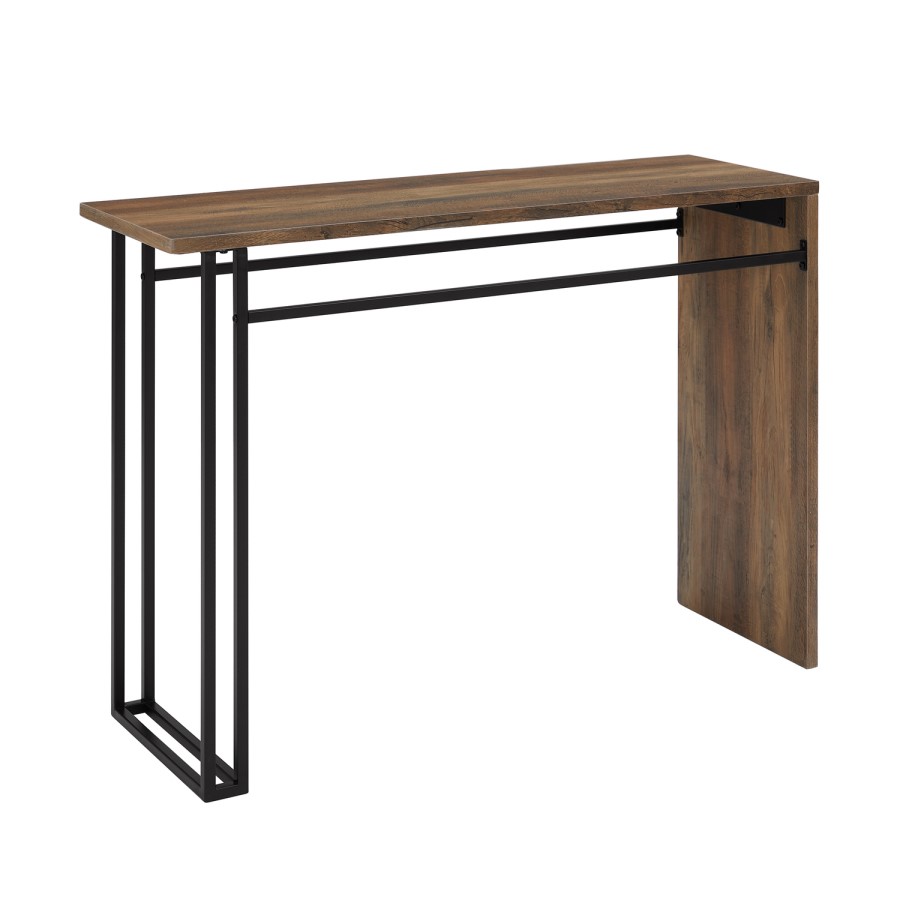 Walnut and Black Console Table - Foster