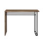 Walnut and Black Console Table - Foster