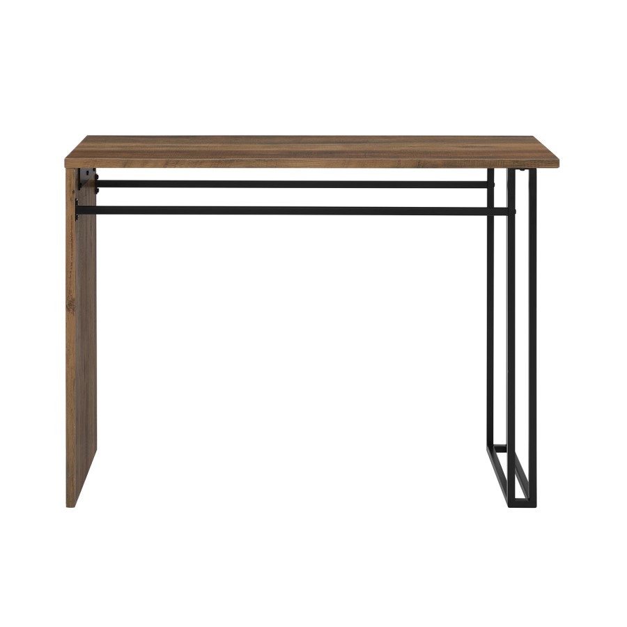 Walnut and Black Console Table - Foster