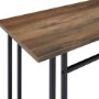 Walnut and Black Console Table - Foster