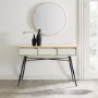 Light Wood Console Table with Storage - Foster
