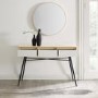 Light Wood Console Table with Storage - Foster