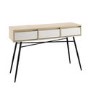 Light Wood Console Table with Storage - Foster