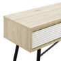 Light Wood Console Table with Storage - Foster