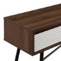 Walnut and White Console Table with Storage - Foster