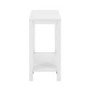 White Rectangle Side Table - Foster