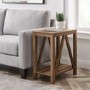 Rectangle Reclaimed Wood Side Table - Foster