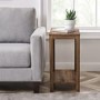 Rectangle Reclaimed Wood Side Table - Foster