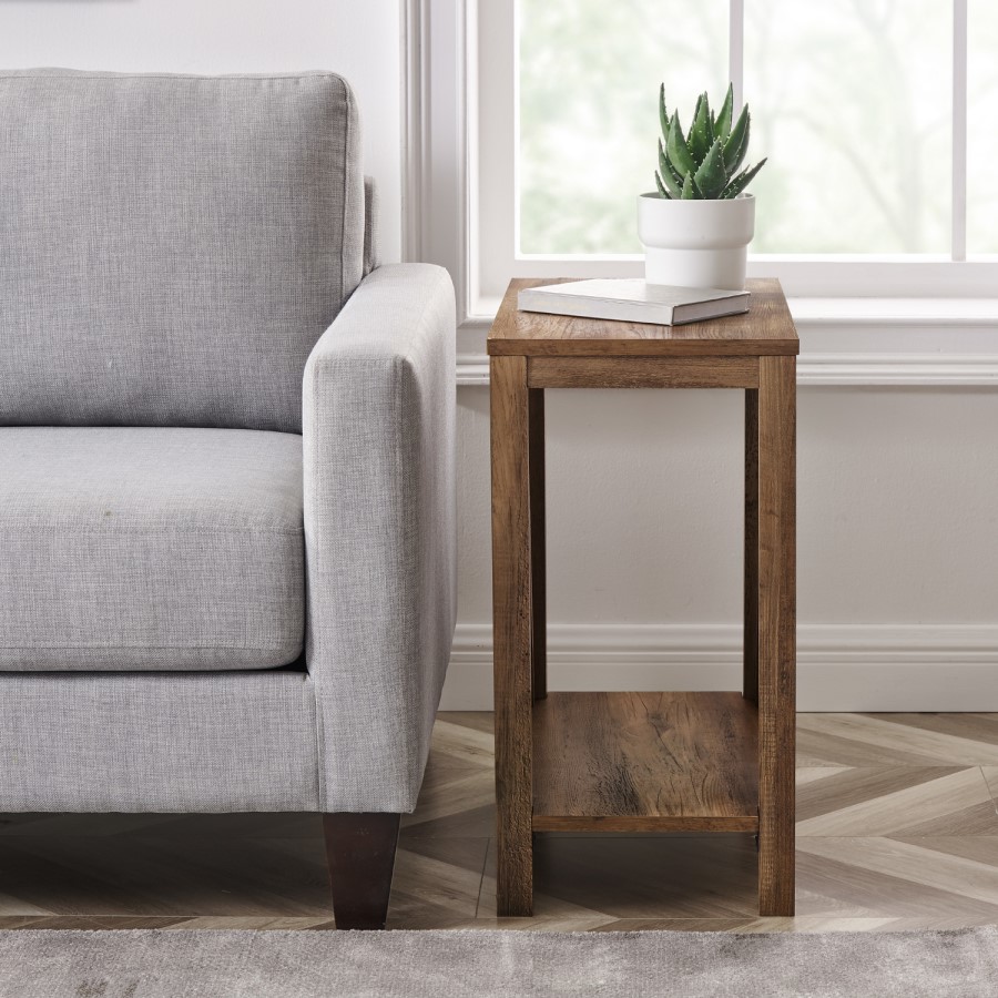 Rectangle Reclaimed Wood Side Table - Foster