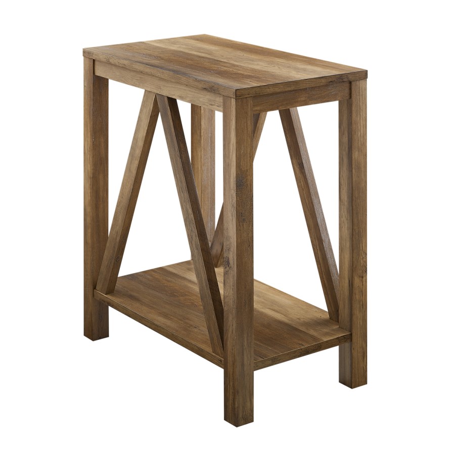 Rectangle Reclaimed Wood Side Table - Foster
