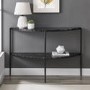 Black Marble Half Moon Console Table - Foster