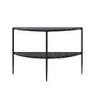 Black Marble Half Moon Console Table - Foster