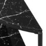 Black Marble Half Moon Console Table - Foster