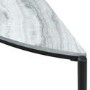 Grey Marble Half Moon Console Table - Foster