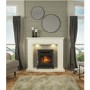 Black Freestanding Log Effect Electric Stove Fireplace Suite - Be Modern Elstow