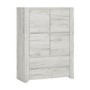 Angel 4 Door 2 Drawer Cupboard in White Oak