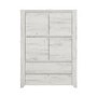 Angel 4 Door 2 Drawer Cupboard in White Oak