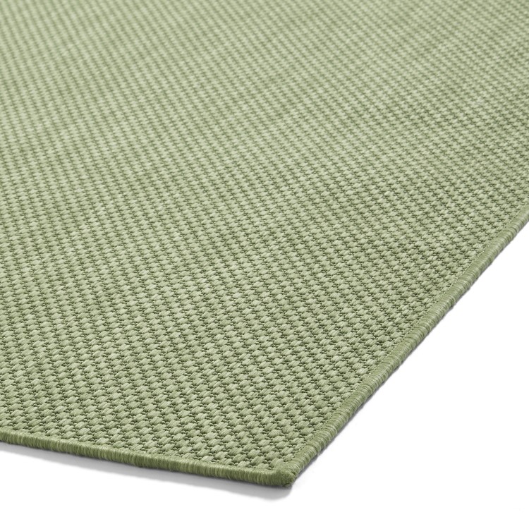 Large Sage Green Jute Indoor/Outdoor Rug - 160 x 230 