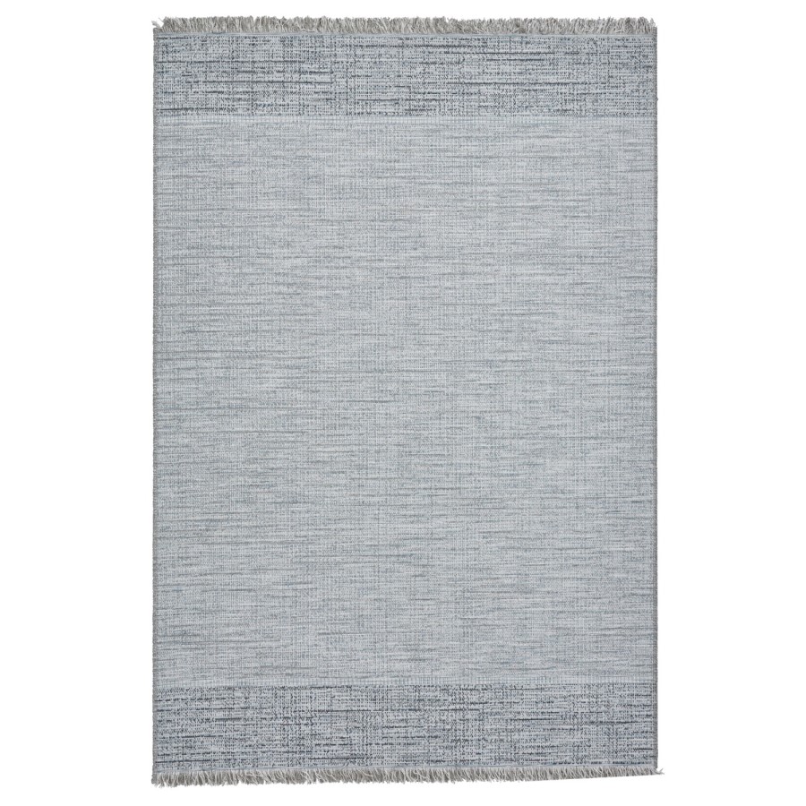Large Blue Jute Indoor/Outdoor Rug - 160 x 220 