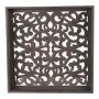 Grey Square Carved Wooden Tray 