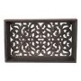 Rectangle Grey Carved Wooden Tray 
