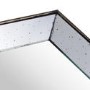 Small Square Mirrored Tray with Wooden Detailing 