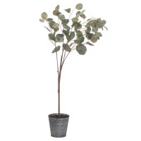 3ft Artificial Eucalyptus Tree in Metal Pot - Hill Interiors