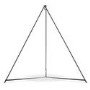 Hangout Pod Grey & Black Circular Hammock Bed with Stand