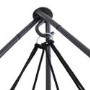Hangout Pod Sage Green & Black Circular Hammock Bed with Stand
