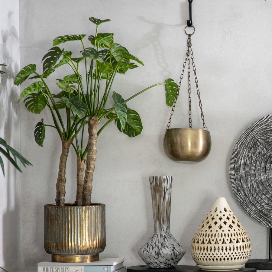 Artificial Potted Monstera Plant - 2ft - Caspian House