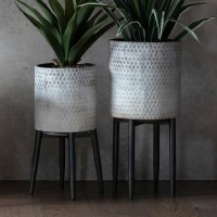 Metal Planter - 24 x 51 cm - Caspian House