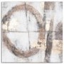 Large Square Bronze Painted Canvas Wall Art