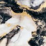 Large Black Marble Print with Gold Frame 