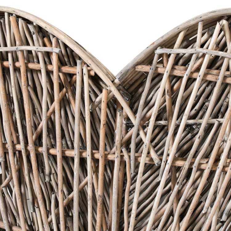 Brown Wall Hanging Wicker Heart