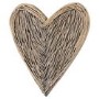 Small Brown Wall Hanging Wicker Heart 