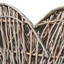 Small Brown Wall Hanging Wicker Heart 