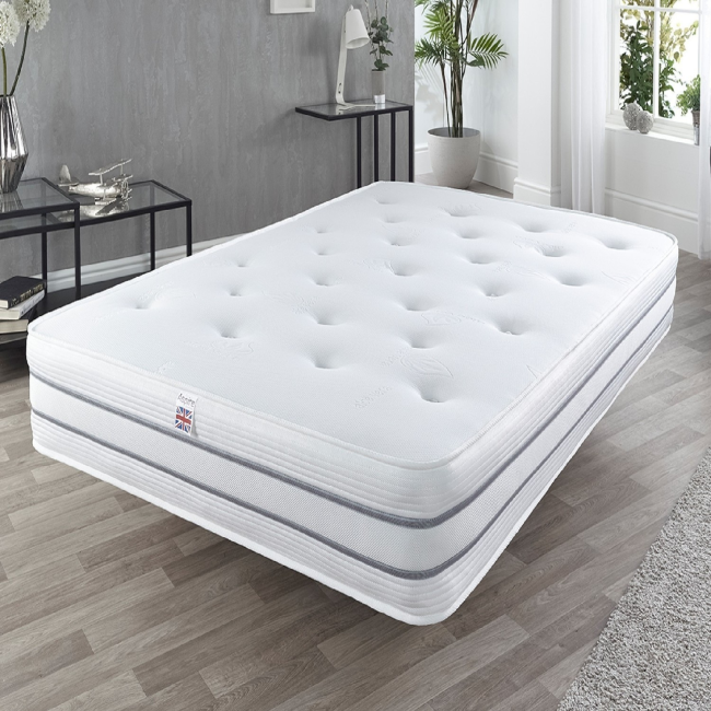 ONLY OPENED - Aspire Cool 1000 Pocket Sprung Tufted Mattress - King