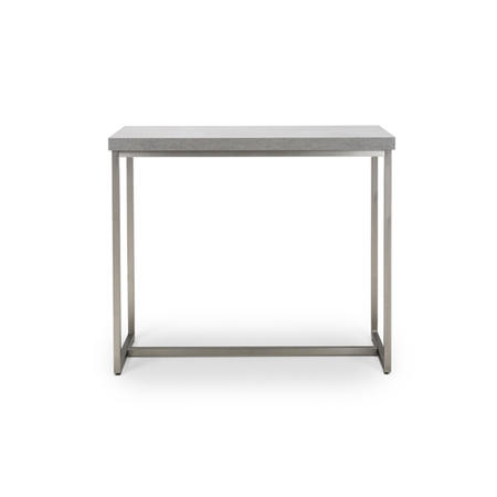 Small Grey Concrete Effect Console Table - Delta