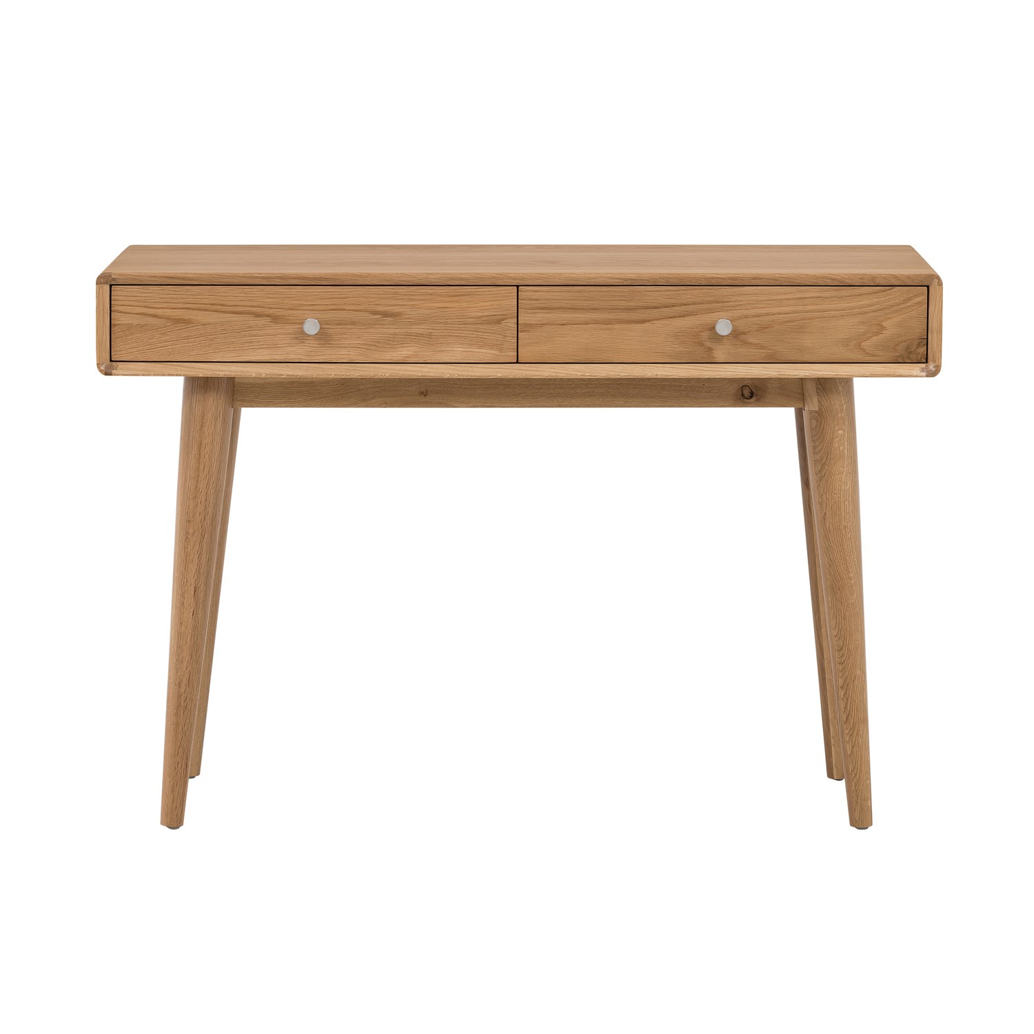 Photo of Oak console table with 2 drawers - jenson