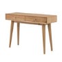 Oak Console Table with 2 Drawers - Jenson