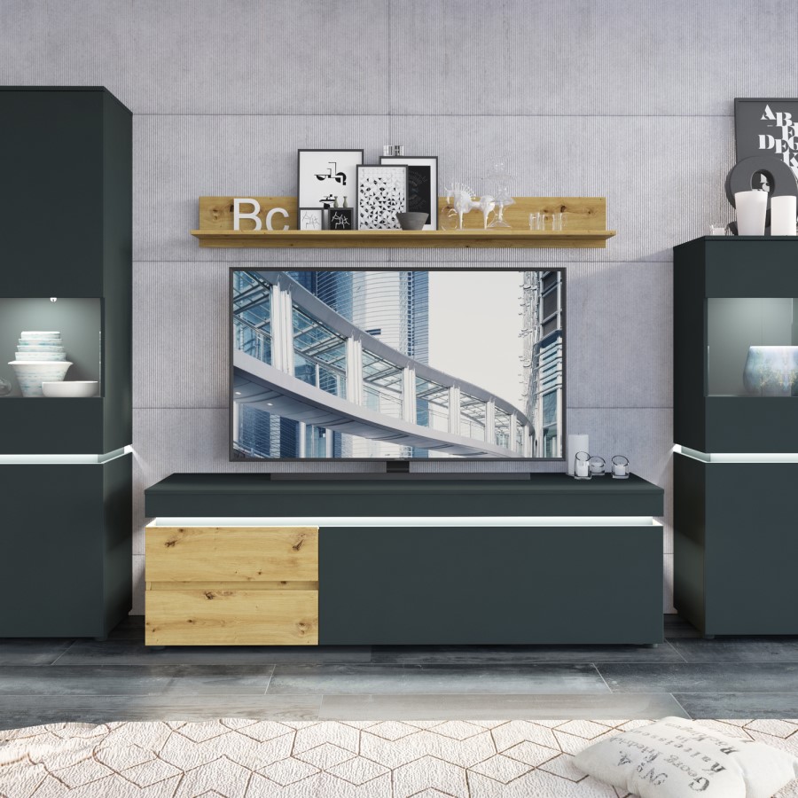 White and Oak Wall Shelf - Luci