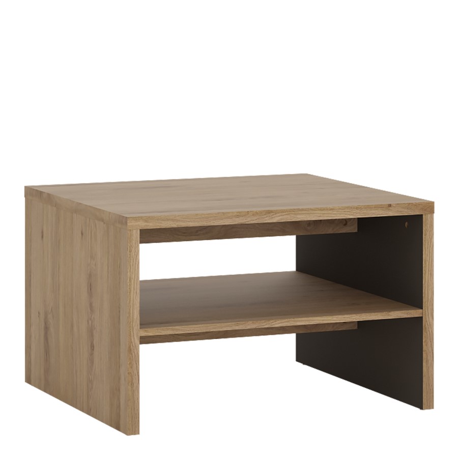 Small Oak Coffee Table with Storage Shelf - Shetland