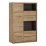Wood Display Cabinet with Drawers - Shetland