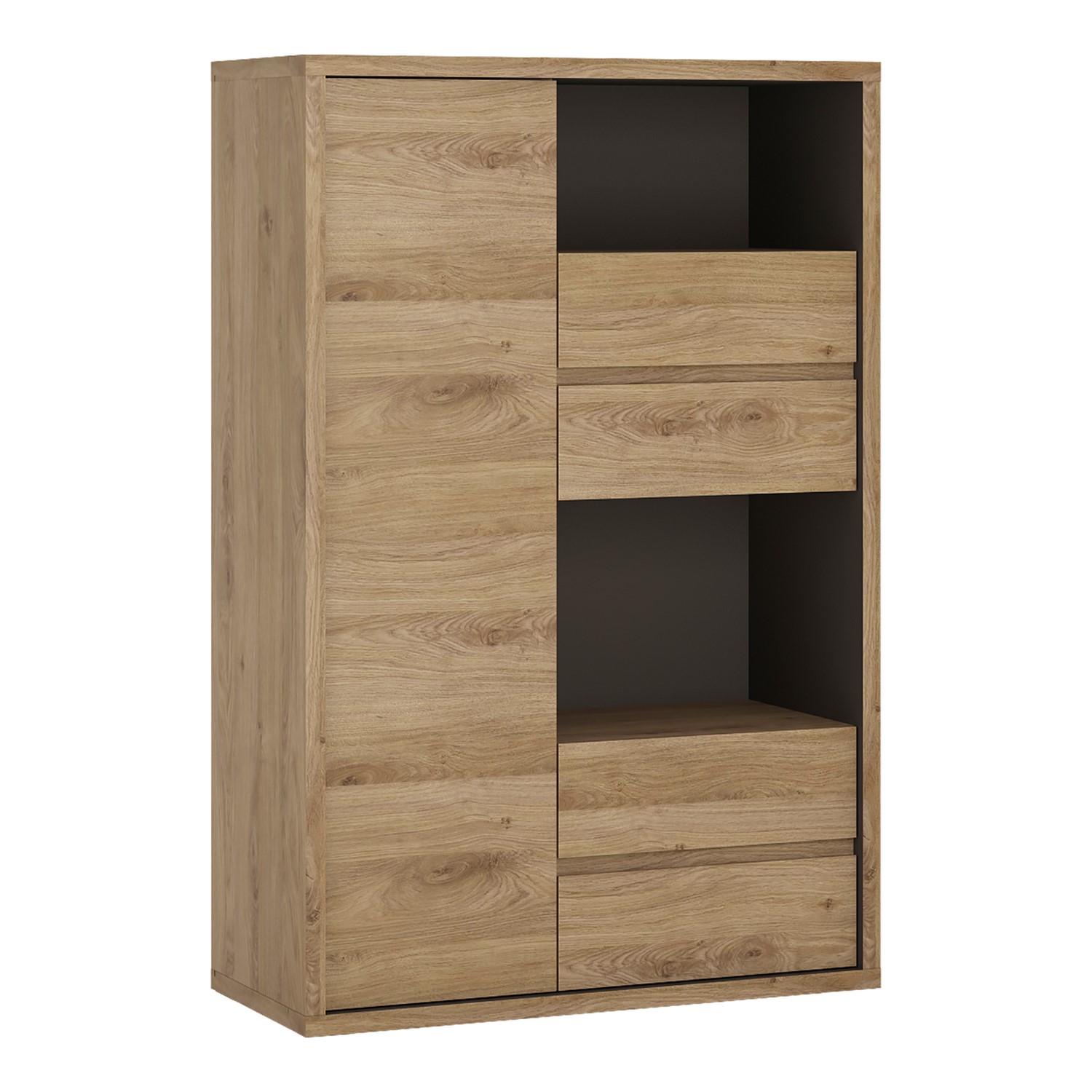 Photo of Wood display cabinet with drawers - shetland