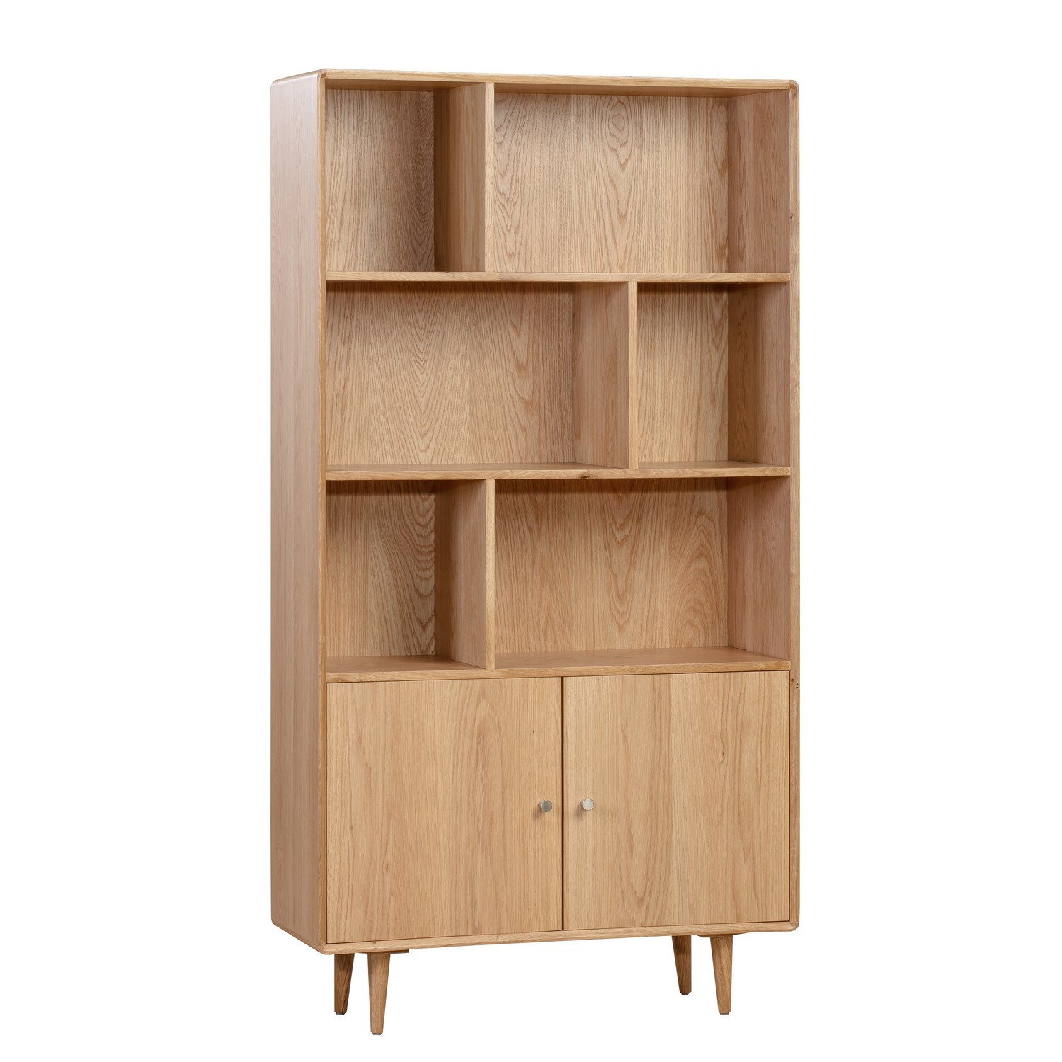 Read more about Solid oak bookcase with 2 doors marny