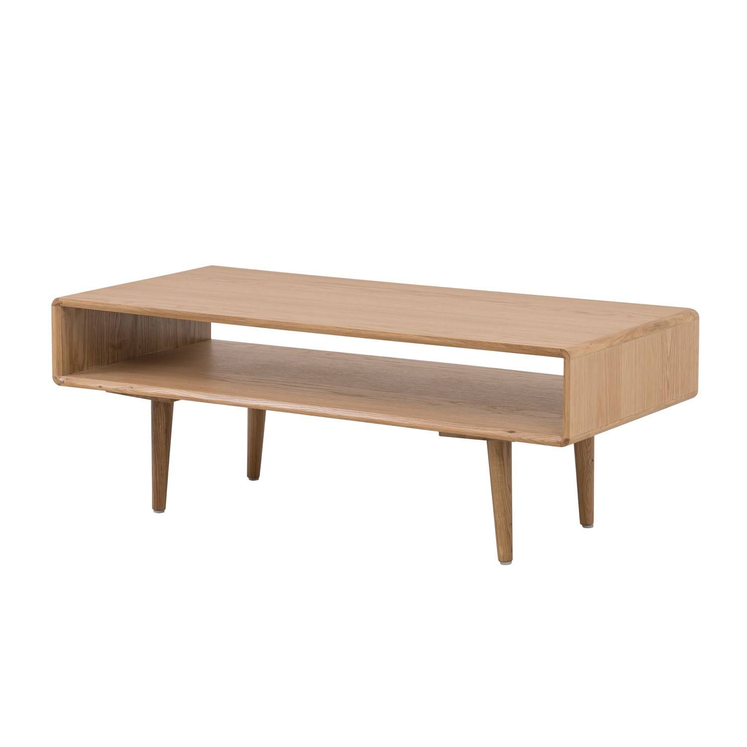 Photo of Large solid oak coffee table with storage shelf - marny